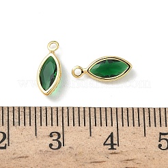 Латунь стекло амулеты&nbsp;KK-Z136-33G-01