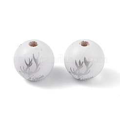 Gedruckte europäische Naturholzperlen&nbsp;WOOD-C015-06A