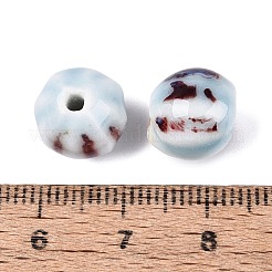 Perles ondulées en porcelaine vintage&nbsp;PORC-N013-11J