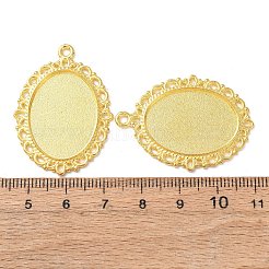 Lega ovale impostazioni pendente cabochon in stile tibetano&nbsp;LS-TIBEP-Q054-44G-NR