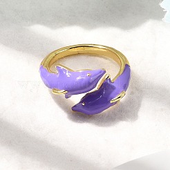 Манжеты из латуни с эмалью RJEW-P166-04G