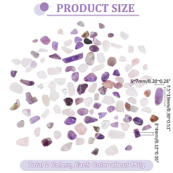 Натуральный аметист и натуральные квартовые чипсы G-PH0031-02