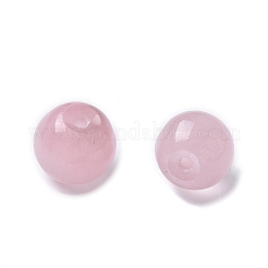 キャッツアイビーズ  ラウンド  片穴パーツ用  ピンク  10mm  穴：1mm&nbsp;CE-P003-01B-08