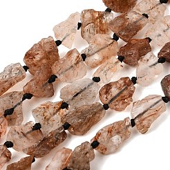 Perles et brins de quartz rutile noir doré naturel brut&nbsp;GG-CBA4808-G01-01