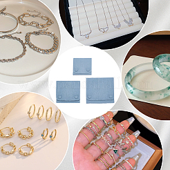 3 шт. 3 стильных мешочка для украшений из микрофибры ABAG-AR0001-06B