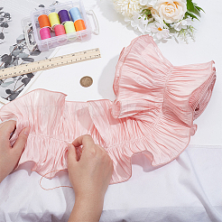 Ruban à volants en polyester&nbsp;DIY-WH0632-77A
