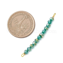 8 шт. 8-цветные стеклянные граненые бусины-подвески-рондели&nbsp;PALLOY-JF04761