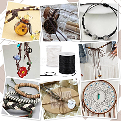 2 рулон 2 цвета вощеных хлопковых шнуров&nbsp;YC-PH0001-52C