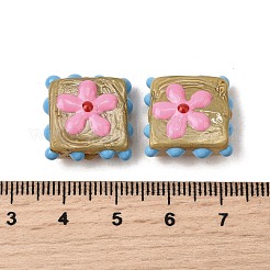 Эмалевые бусины ручной работы в технике лэмпворк LAMP-S079-08F