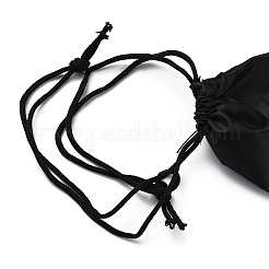 Прямоугольные тканевые сумки на шнурке ABAG-WH0035-037