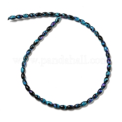 С напылением окрашенные синтетические бирюзовые бусинки&nbsp;G-E617-B07-02B