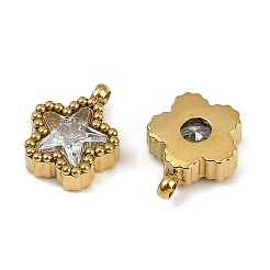 Подвески из нержавеющей стали 304 с микропаве из кубического циркония&nbsp;LS-STAS-K302-01A-G