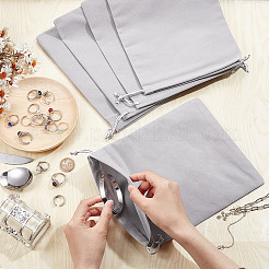 Подарочные пакеты из бархатного шнурка&nbsp;FIND-WH0155-034D