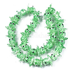 Бусины ручной работы ухабистой бисер нитей LAMP-N021-37B