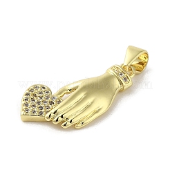 Стойки обшивки латунь микро проложить Циркон подвеску&nbsp;KK-C052-34G