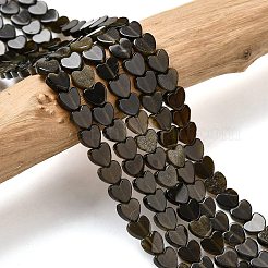 Естественный золотистый отлив обсидиан бисер пряди G-A272-A01-33A