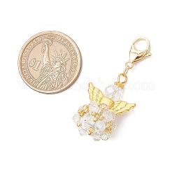 Стеклянные подвески в виде ангела&nbsp;HJEW-MZ00214-10