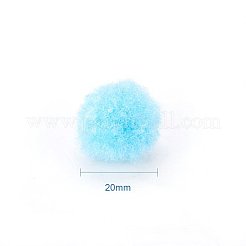 20mmの多色のポンポンズボール約500個のDIYの人形工芸品の飾り&nbsp;AJEW-PH0001-20mm-M