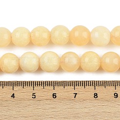 Нити бусин из натурального желтого кальцита G-C251-A01-10mm
