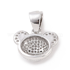 Латунные микро проложить кубического циркония подвески KK-C012-03P-06