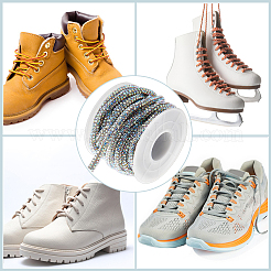 Lacets en PVC et strass&nbsp;DIY-DC0003-43B