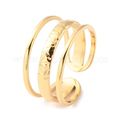 Кольца-манжеты из нержавеющей стали 304 с тройной линией открытия RJEW-D002-35G