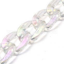 Прозрачная акриловая цепочка для брелков своими руками HJEW-JM00400-02