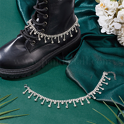 4 шт. цепочки для обуви из сплава со стразами&nbsp;FIND-PH0026-63