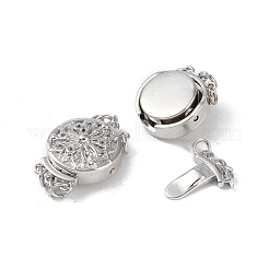 Покрытие стойки латунь микро паве прозрачный кубический цирконий застежки коробки KK-G494-08P