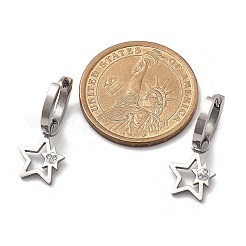 3 пара 3 стилей рождественских сережек-колец из нержавеющей стали 304 для женщин EJEW-K279-08D-P