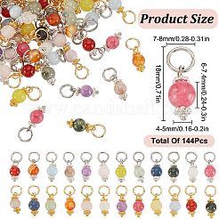 144шт 24 стиля натуральные подвески из драгоценных камней&nbsp;PALLOY-GO00024