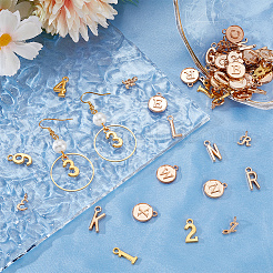 Подвески из сплава с буквами a~z и цифрой 0~9&nbsp;FIND-BM0001-15G