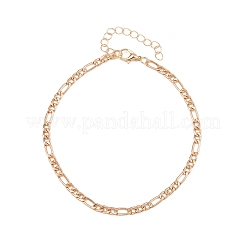 Legierung bunte Strass Kette 3 Lagen Fußkettchen für Frauen&nbsp;AJEW-A069-01A-G