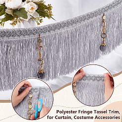 4 м полиэстеровая бахрома с кисточками DIY-OC0013-37E