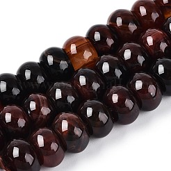 Окрашенные естественный агат бисер пряди&nbsp;G-T144-26B