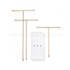 3-ярусные железные т-образные стойки для ювелирных изделий&nbsp;LS-ODIS-C008-02G