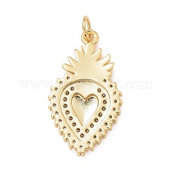 Покрытие стойки латунь микропаве прозрачные подвески из кубического циркония&nbsp;KK-M229-38G