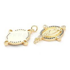 Pendentifs avec zircon cubiques à micro-pavés en laiton&nbsp;ZIRC-P200-09B-G