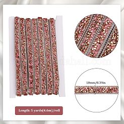5 ярд самоклеящейся смоляной ленты со стразами&nbsp;DIY-SP0002-49F