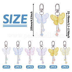 Бабочка акриловый кулон украшение&nbsp;HJEW-TAC0056