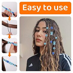 Ensemble d'outils de coiffure pour tresses et twists en acrylique&nbsp;DIY-FZC0002-01C
