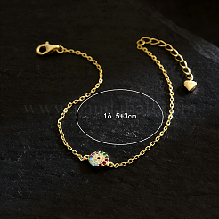 925 браслет из стерлингового серебра с прозрачными звеньями из кубического циркония с микропаве OX8749-1