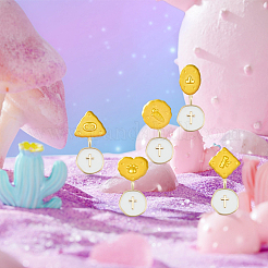 Кулоны с эмалью из латуни KK-GA0001-41