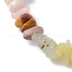 Braccialetti elastici con pietre preziose miste naturali&nbsp;BJEW-JB11069
