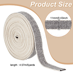 Шнур из полиэфирной клетчатой ткани OCOR-WH0097-88A