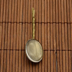 25x18 мм овальный купол из прозрачного стекла крышка и античная бронза железная шпилька Bobby Pin установка базовых наборов diy украшений для волос&nbsp;DIY-X0073