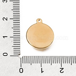 304ステンレススチールラインストーンペンダント  丸い太陽のチャーム付き  イオンプレーティング（ip）  18KGP本金メッキ  16.5x14x3mm  穴：1.4mm&nbsp;STAS-E531-13G-B