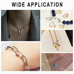 2 шт. 2 цвета 925 подвески-карабин с винтовым замком из стерлингового серебра со стразами&nbsp;STER-GA0001-17G