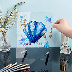 Акриловая подставка для серег EDIS-WH0021-40P-02