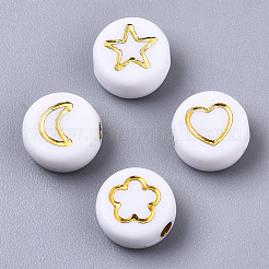 Непрозрачные акриловые бусины PACR-N006-005